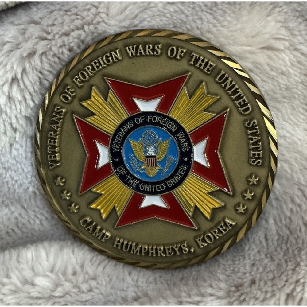 Benjamin K. Humphreys Memorial VFW Challenge Coin - Camp Humphreys, Korea (1999)